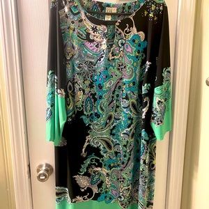 2xl Emma & Michele multi print dress